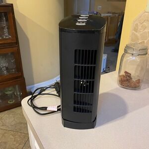 HS Intertek 3 Speed Tower‎ Oscillating Tower Fan Black 13" S00002(PFC-13-18)